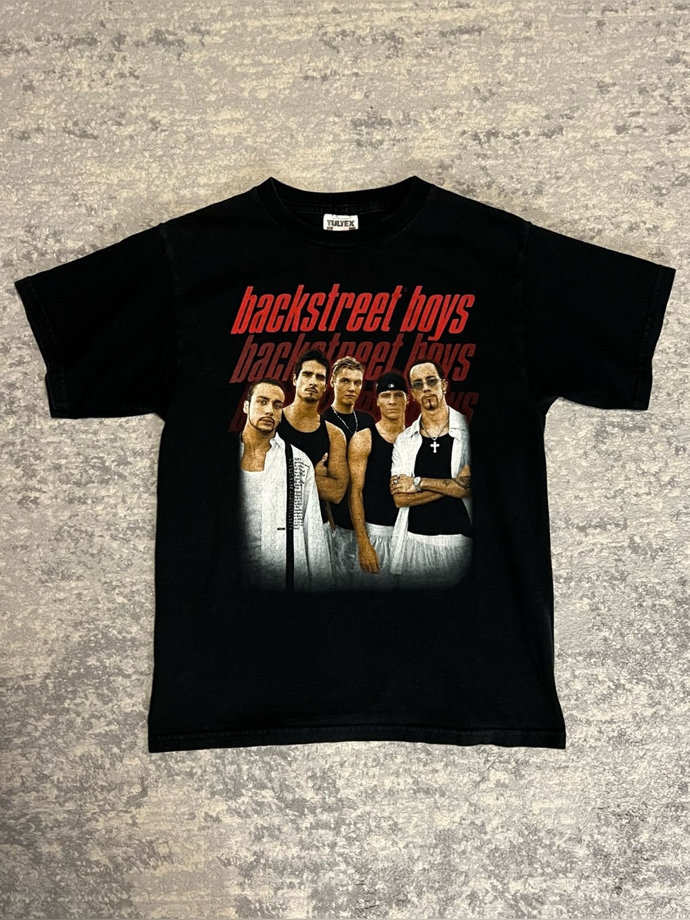 Tultex Black Tee with Red Band Graphic
